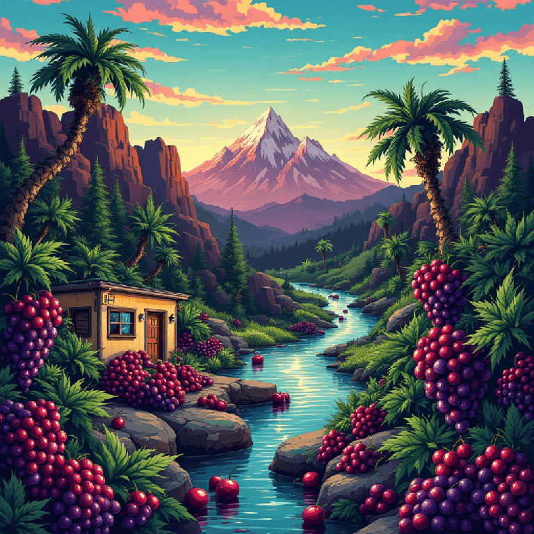 Black Cherry Punch pixel art