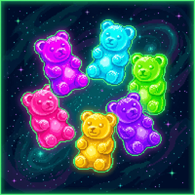 Cosmic Bears pixel art