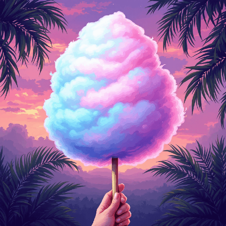 Cotton Candy Kush pixel art